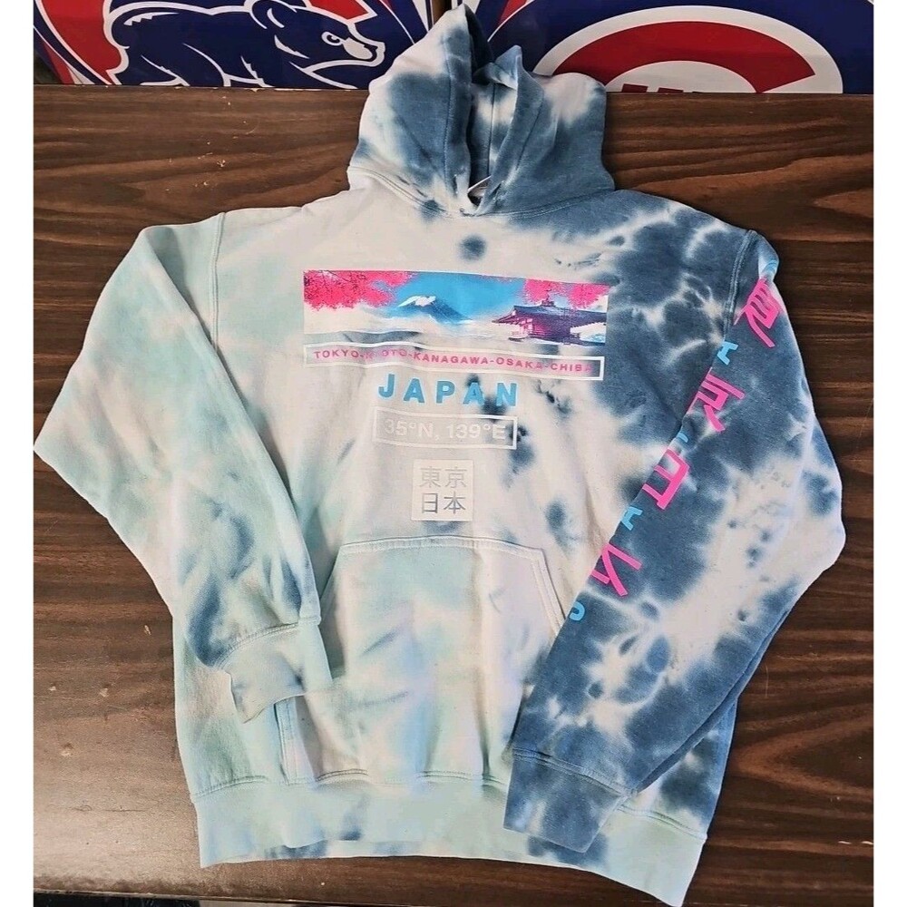 Popular Poison TOKYO TEMPLE TIE DYE HOODIE Size M